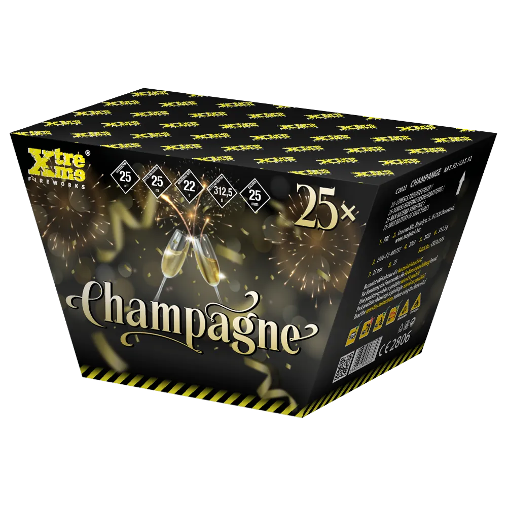 Champagne Fächerbatterie